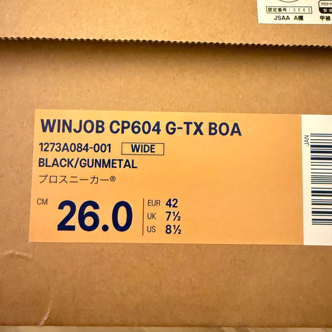 新品 ASICS ウィンジョブCP604 G-TX BOA 3E相当