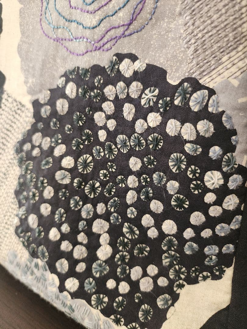 ★★★新作　エチノ生地に豪華な刺し子　個性的　一点物　センソユニコ慈雨等