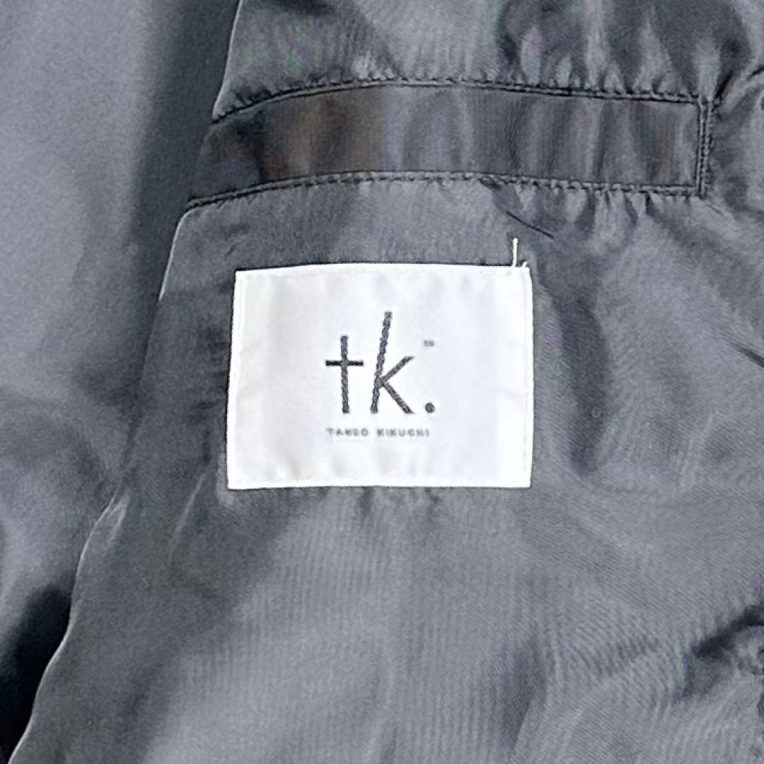 〈新品〉tk.TAKEO KIKUCHI【M】ナイロンドロストフードコート 黒