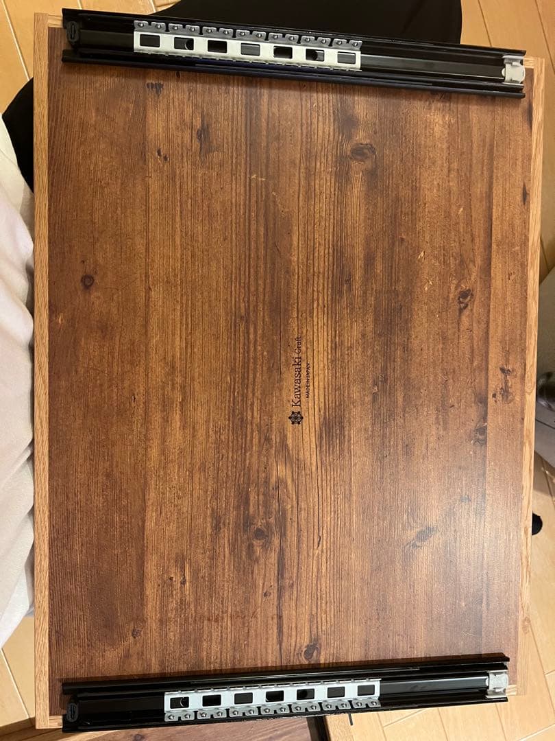 【バタフライテーブル】シェルコン50用　レール土台付　オーク