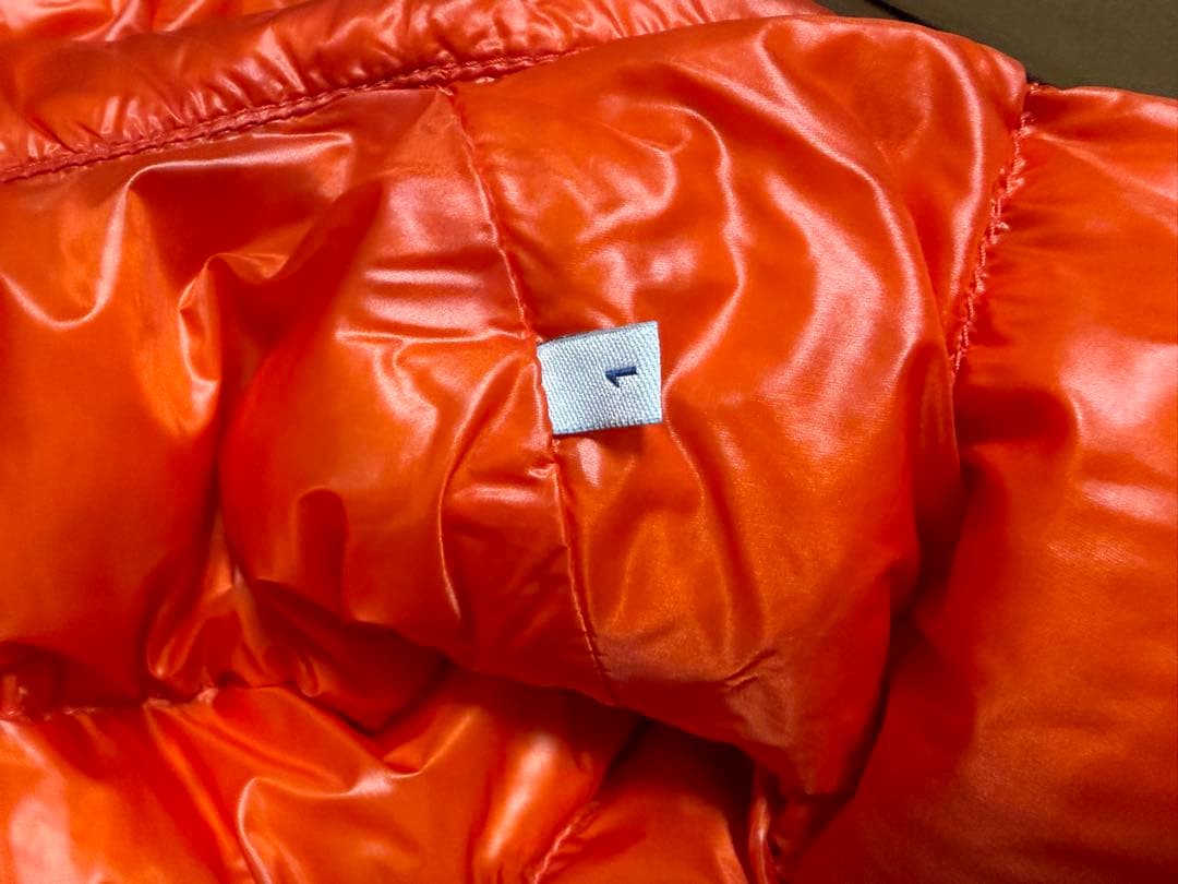 MONCLER モンクレール ダウンジャケット　薄手　サイズ1 オレンジ