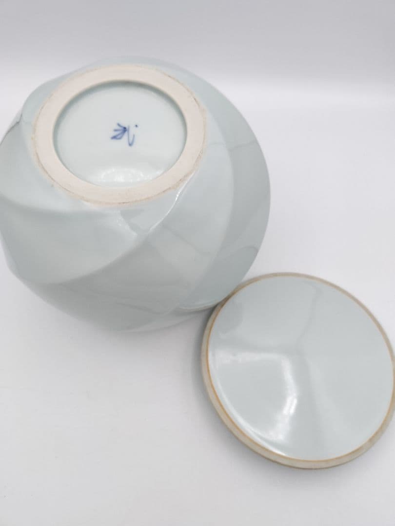 b47 水指 白磁 小川武雄 木箱 茶道具 古物 京都