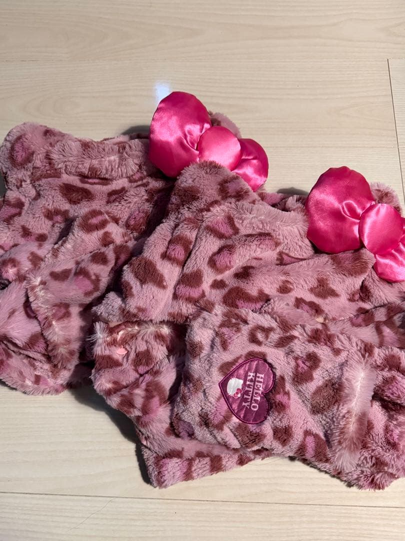 USJ ユニバ キティ ヒョウ柄被り物2個セット(単品対応可能)