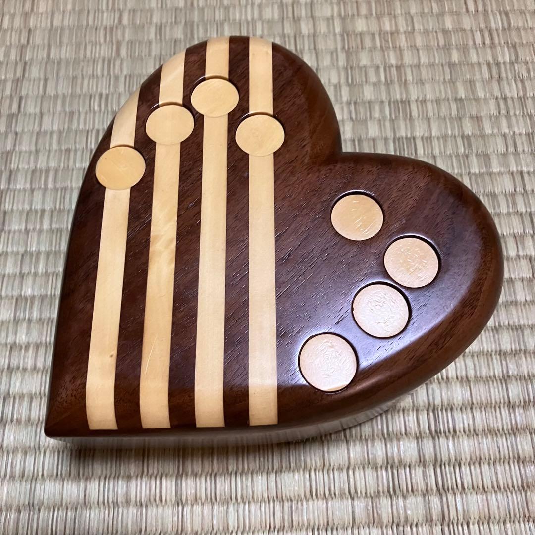 からくり箱 karakuri box 安兵衛 亀井明夫 ハート型 秘密箱 希少