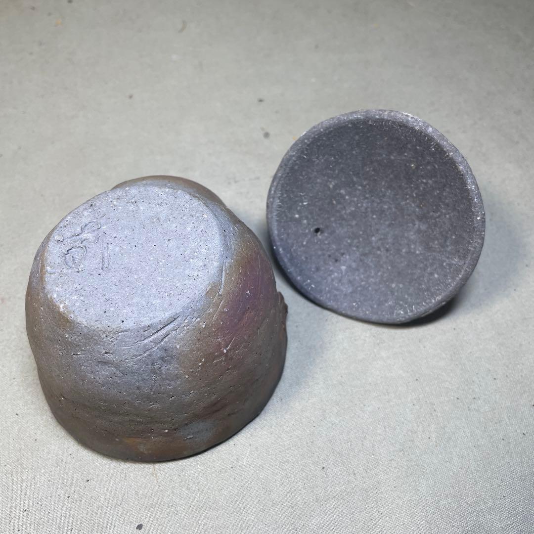 備前焼　備前手造り龍宝瓶　獅子宝瓶 在銘 ２点セット 煎茶器 急須 煎茶道具