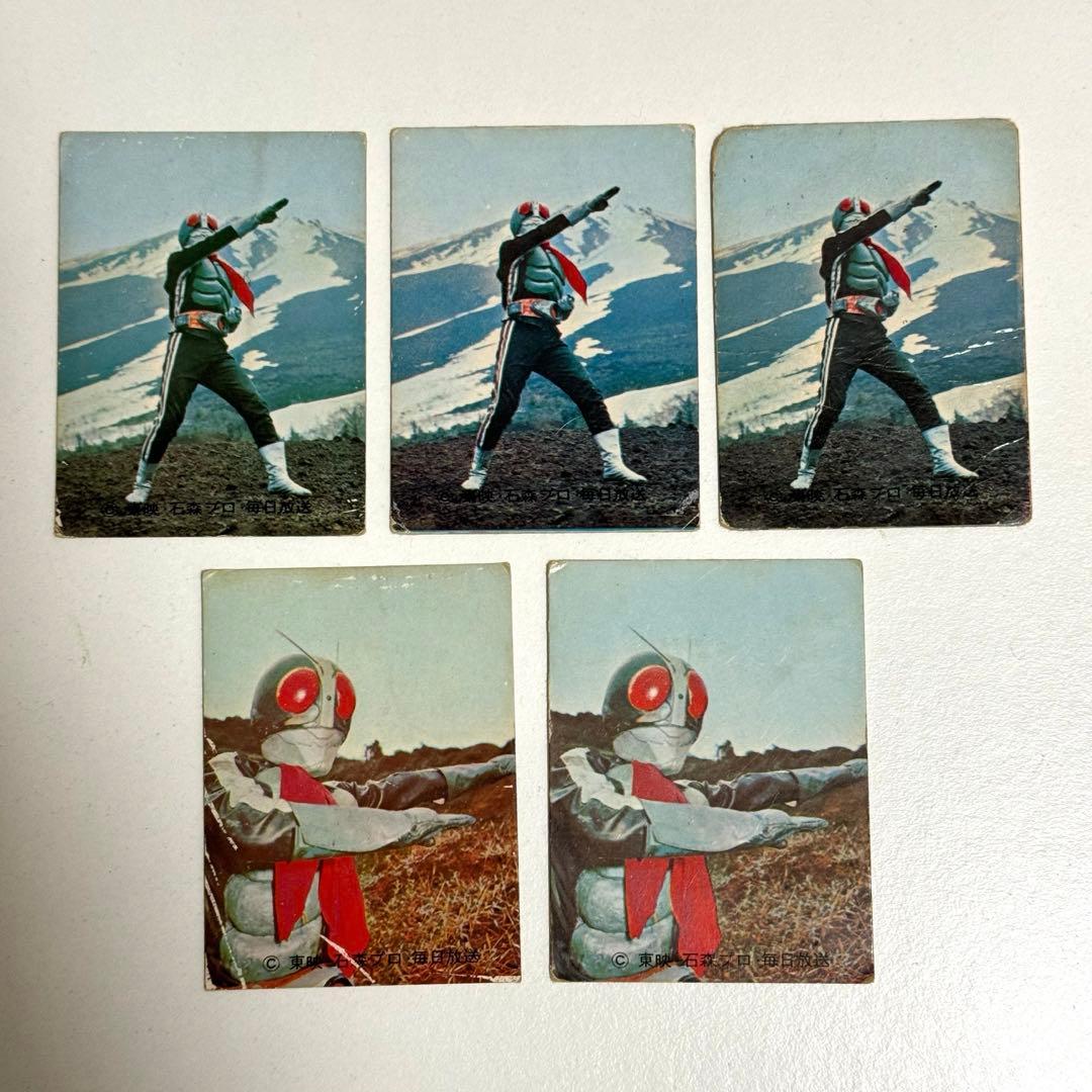 【旧仮面ライダーカード】ラッキーカード 195.134 5枚セット
