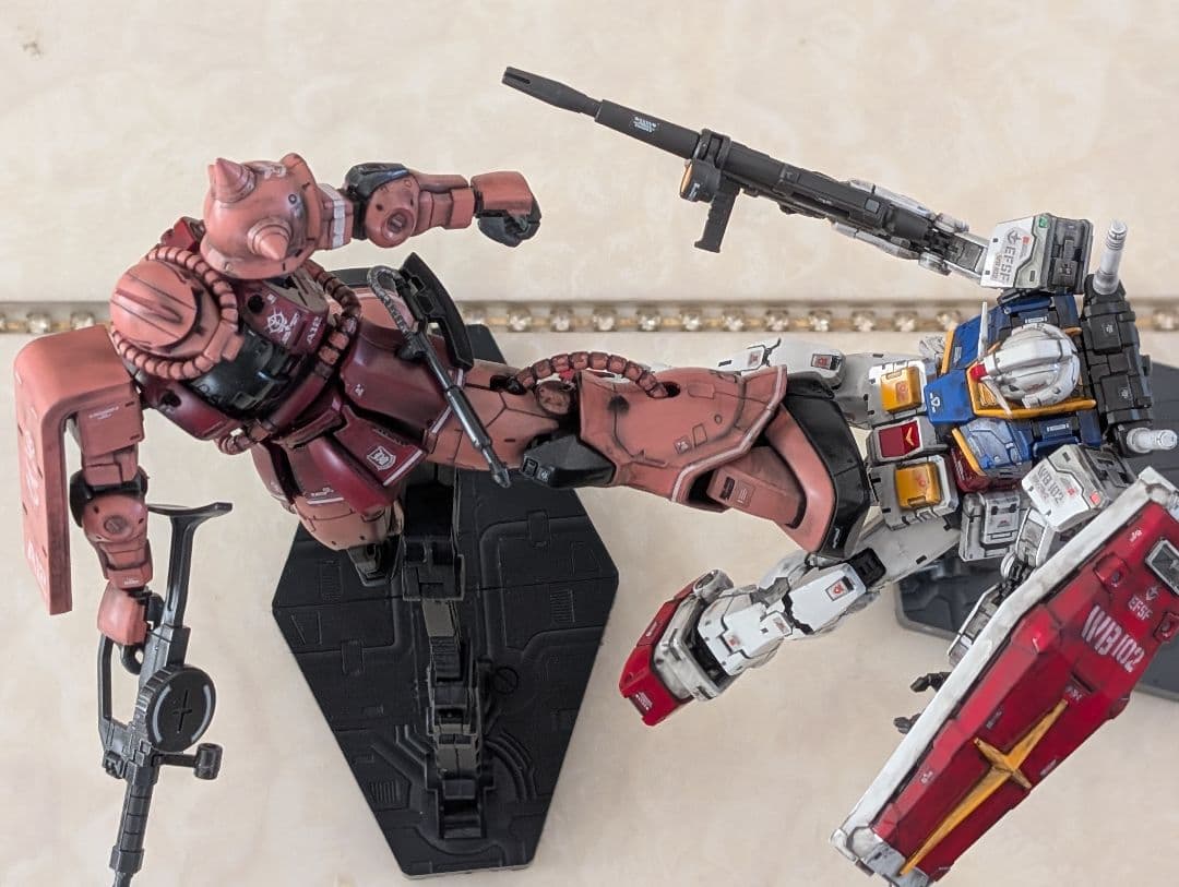 ジ・オリジン、シャア専用ザクiiとRG、RX-78-2ガンダムVer.2.0