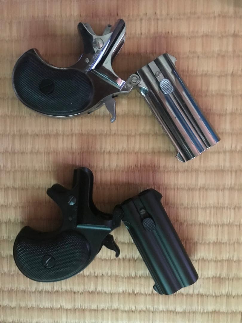 DERRINGER ガスガン シルバー/ブラック 2バレル　マルシン