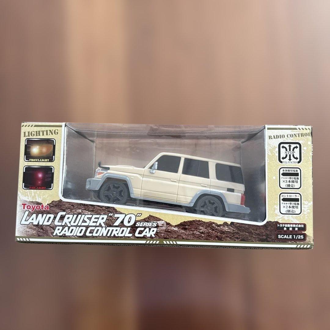 貴重品☆トヨタ承認 ランドクルーザー70 ラジコン ミニカー 1/25スケール