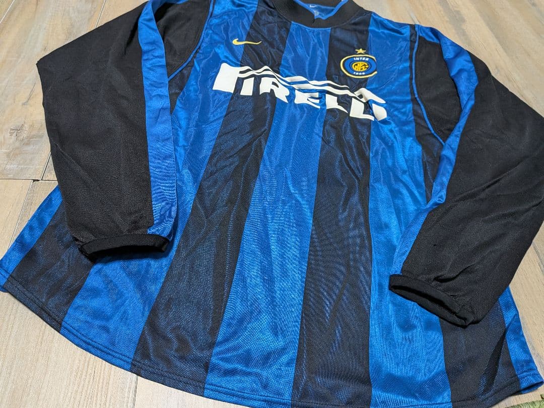 NIKE UK製 インテル ナイキ サッカーユニフォーム 長袖 正規品 L