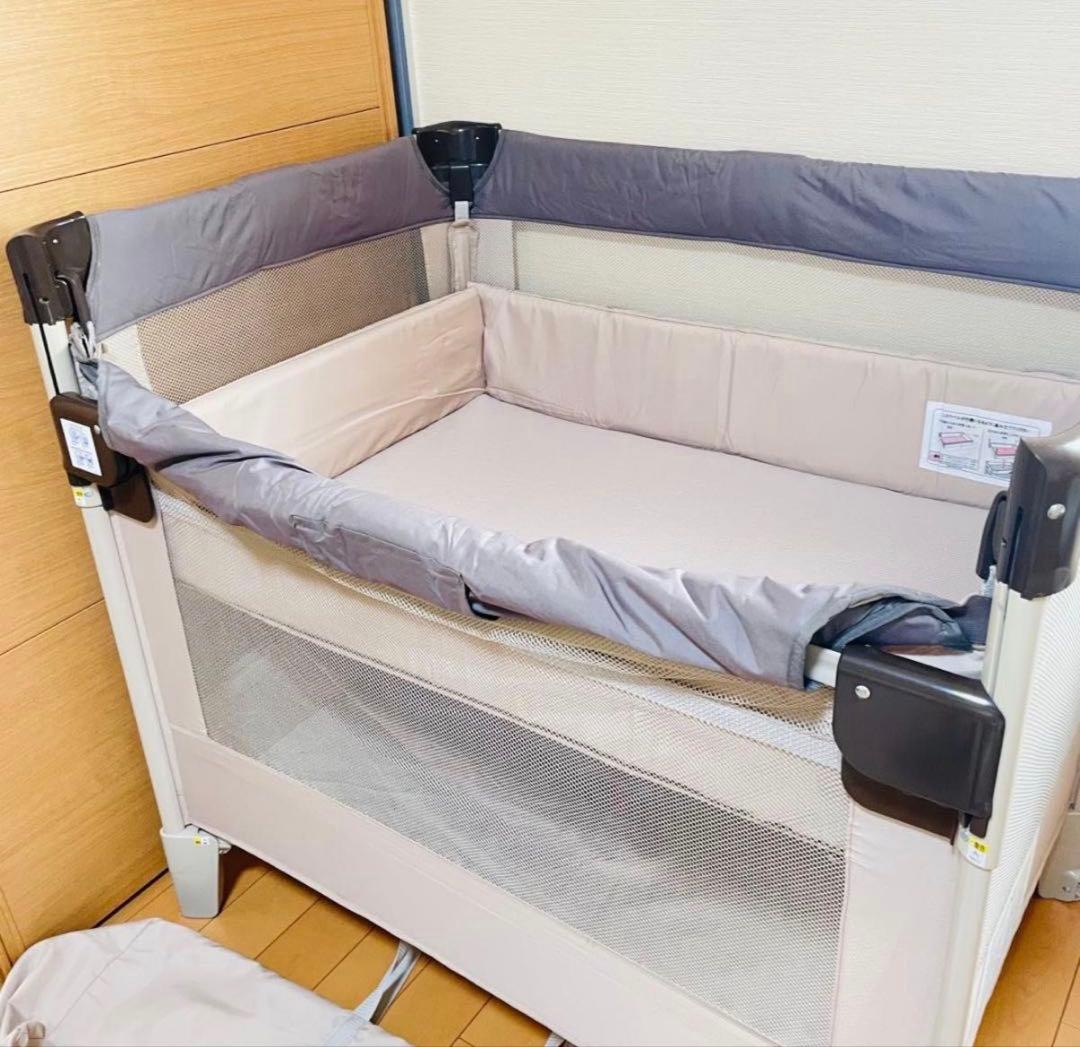 Aprica アップリカ 折り畳み ベビーベッド ココネルエアー