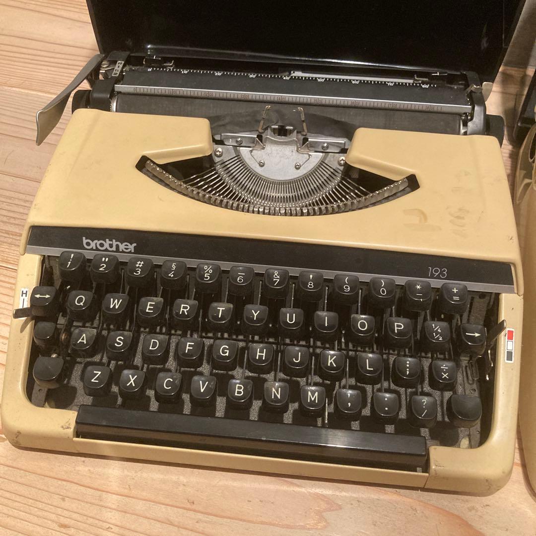 brother　タイプライター　JP1-193　2個　アンティーク　レトロ