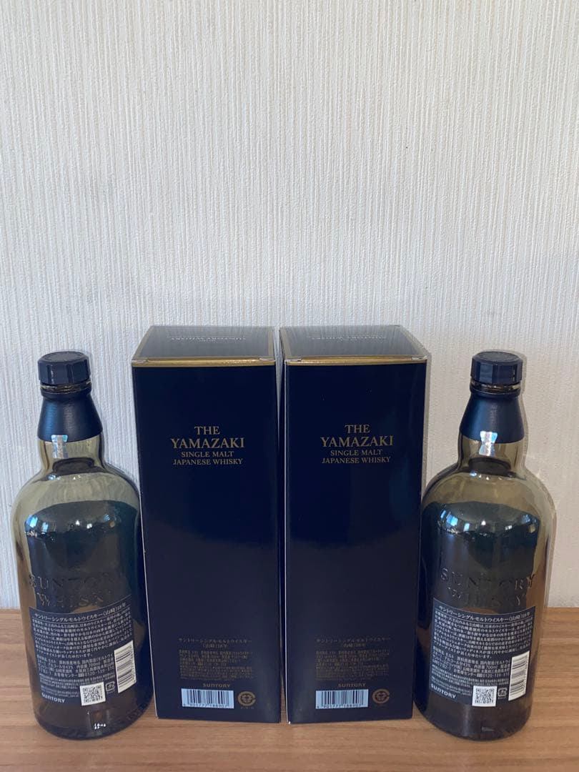 空瓶　山崎 18年 シングルモルトウイスキー 700ml 2本セット