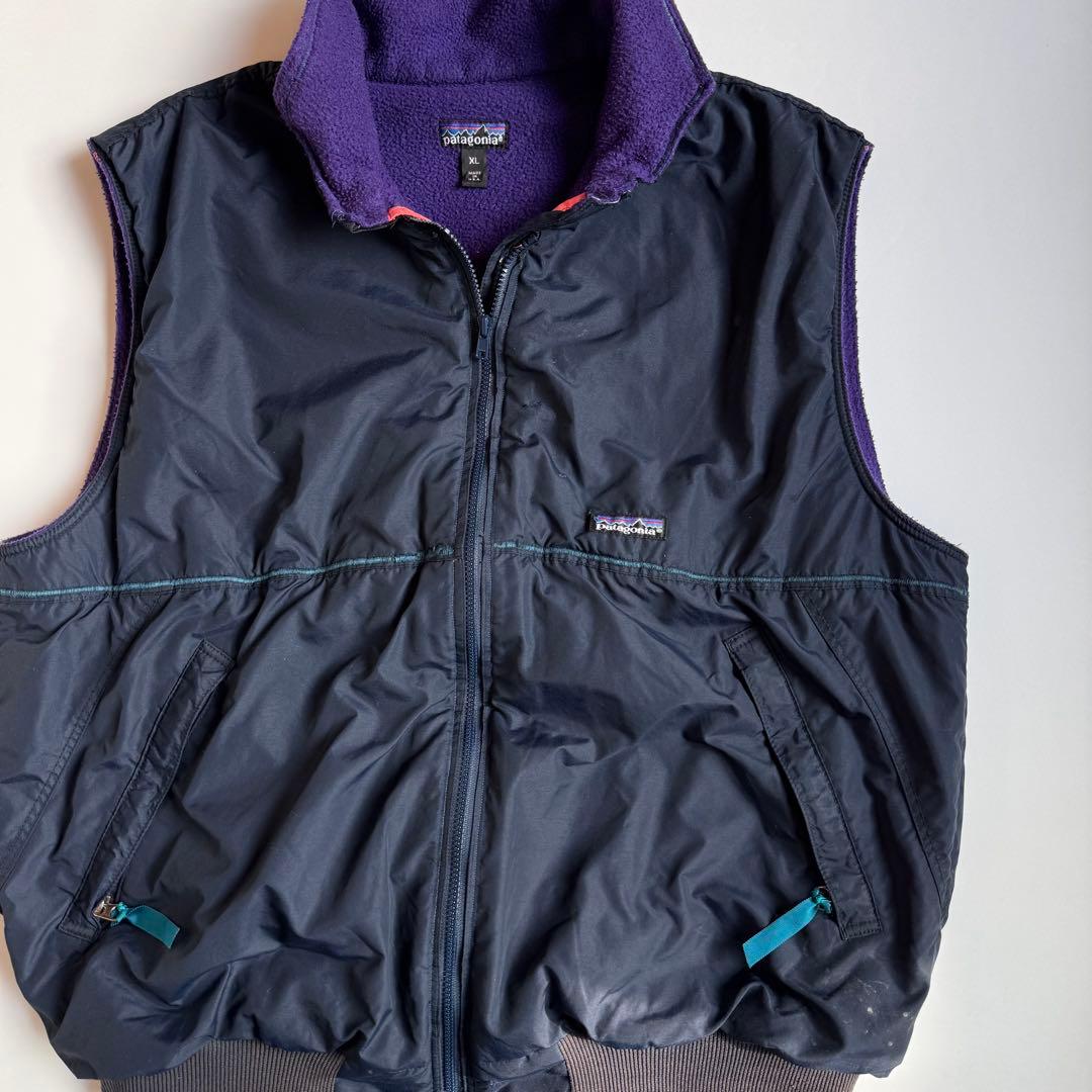 90's USA製 patagonia パタゴニア シェルドシンチラベスト XL