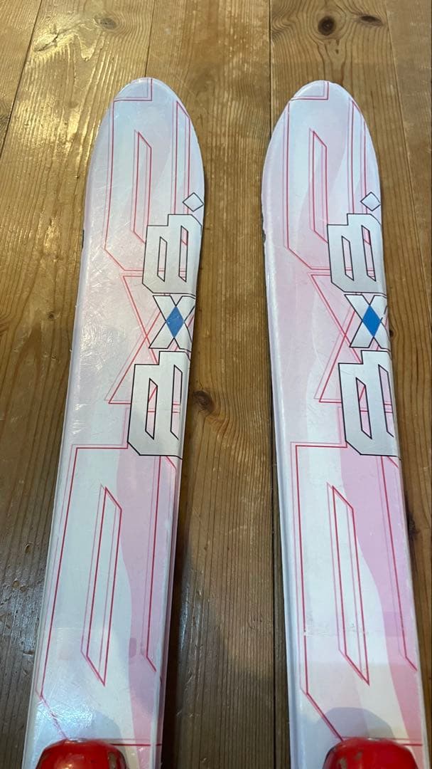 カービングスキー板96cmセットストックBXB子供ジュニアキッズ女の子ピンク