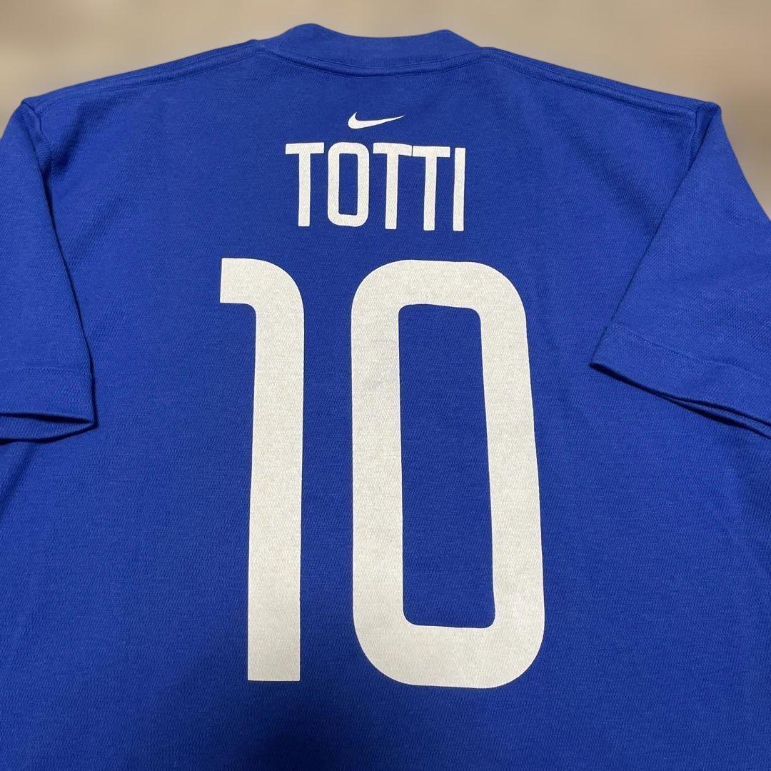 激レア NIKE サッカーイタリア代表 10 TOTTI ユニフォーム Tシャツ