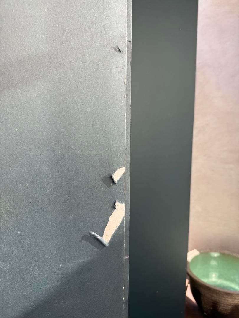 山水　屏風　昭和レトロ 水墨画 衝立 アンティーク　引き取り手渡