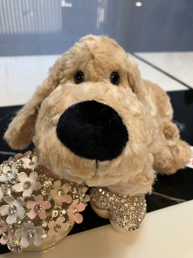 ★保留中★【新品未使用・ラスト１匹・日本製】子犬のるーくMサイズ　モカ