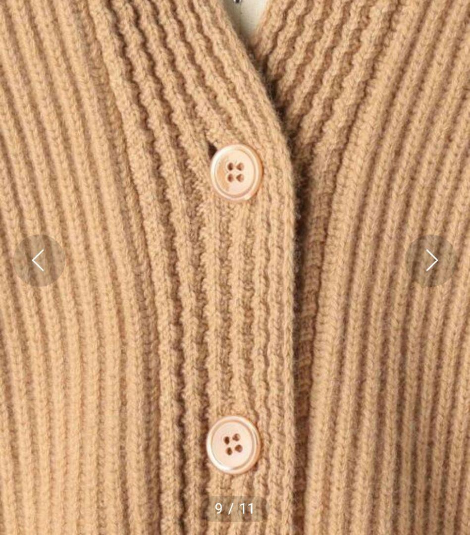 ドゥロワー　drawer　ウールカシミヤ　カーディガン　88000円　サイズ１