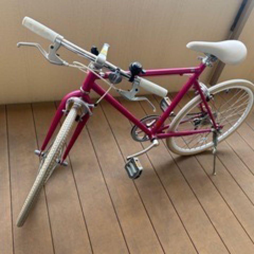 ピンク　シティサイクル シマノSIS搭載