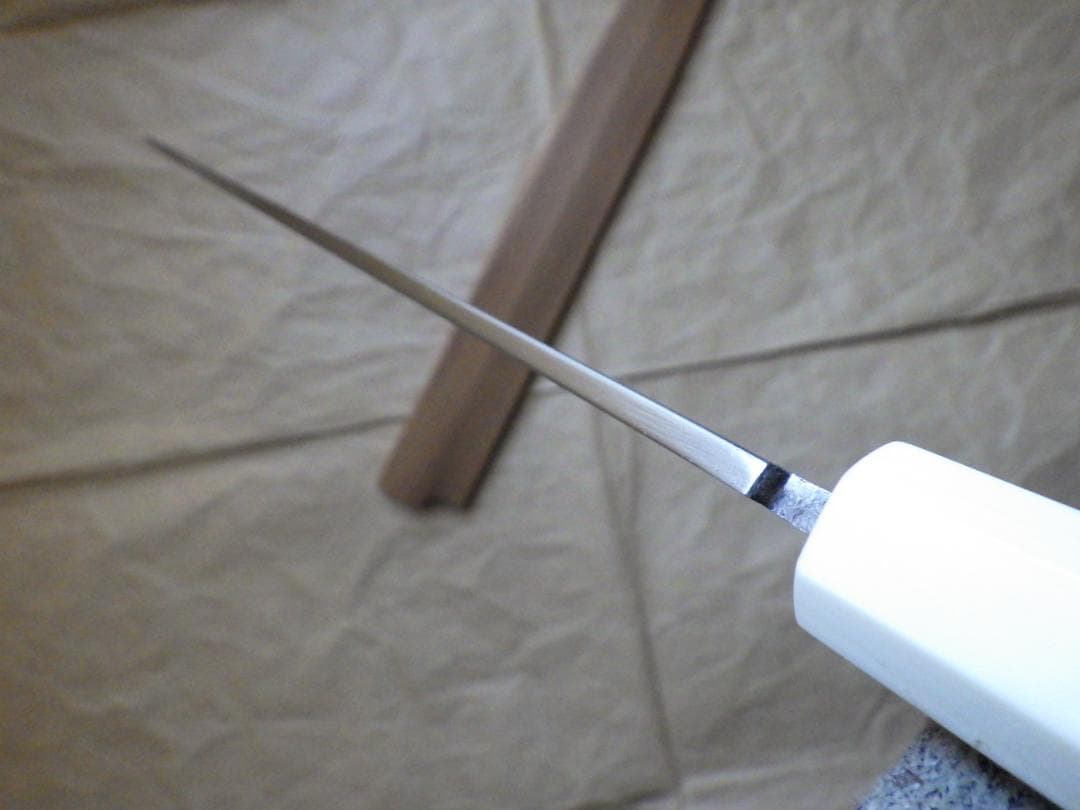 正本★柳刃刺身包丁・水焼★人工象牙八角柄★鞘付属★