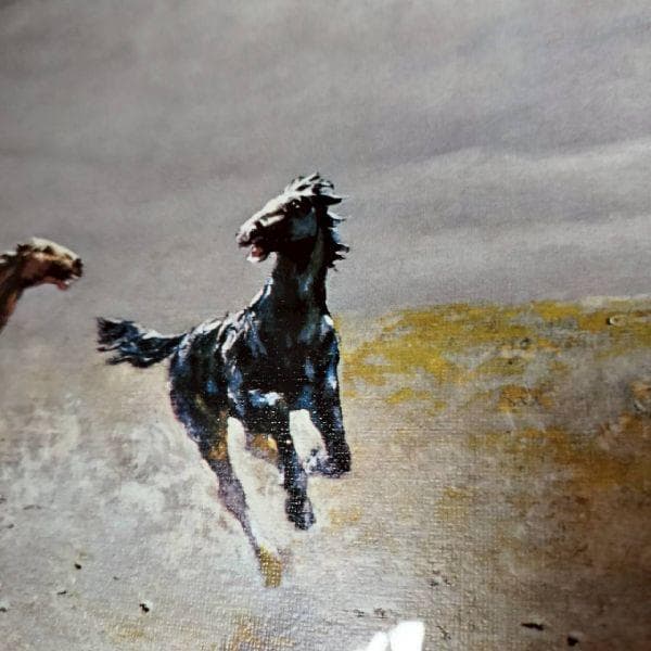 世界の名画 オーガスト・アルボー 広野の群馬 複製画 額装 アート 印刷