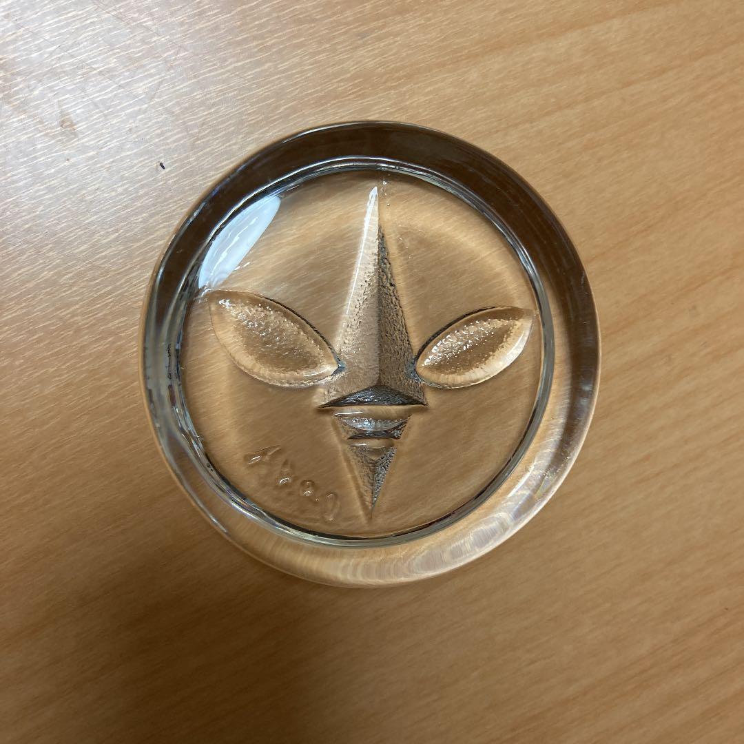 ペーパーウエイト　ガラス製　岡本太郎？