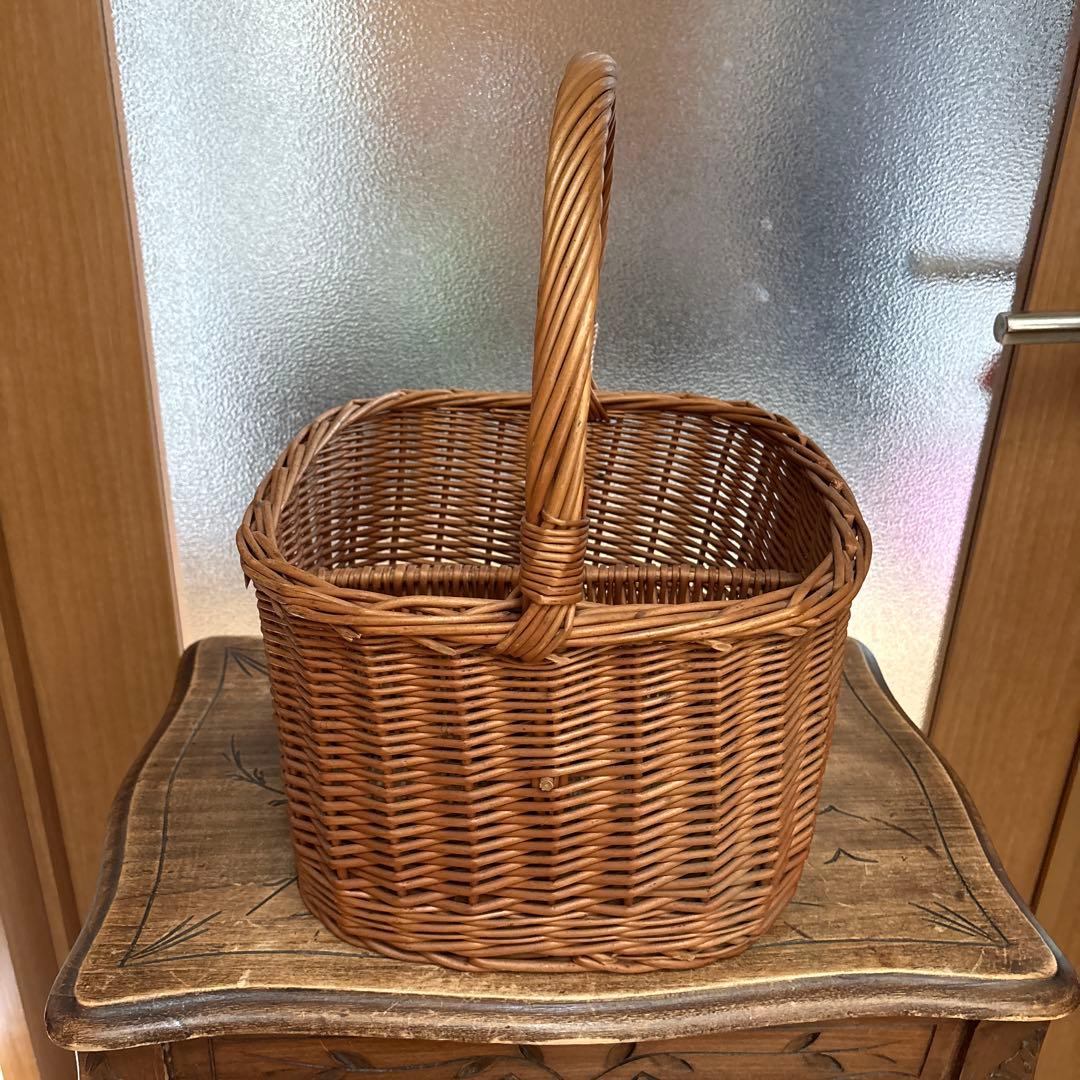 フランス　アンティーク　ヴィンテージ　パニエ　かご　ワインラック