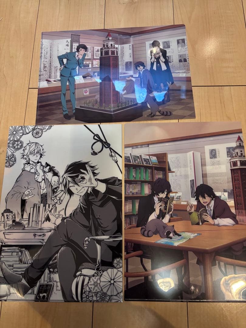 文豪ストレイドッグス 高知県立文学館 クリアファイル3枚セット（おまけつき）