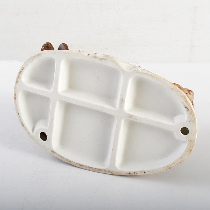 イタリア製　カポディモンテ　フィギュリン　陶人形　置物　C　R7067