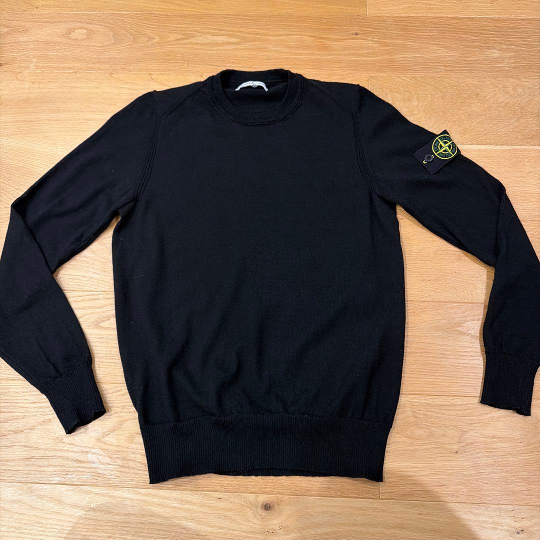 STONE  クルーネック　ニット Mサイズ　ブラック