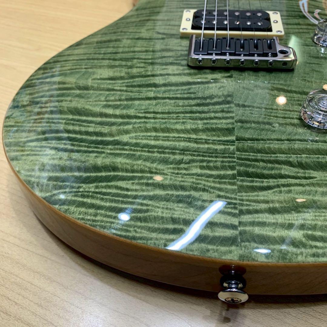 極美品 激杢 PRS custom24 SE グリーン ソフトケース付き
