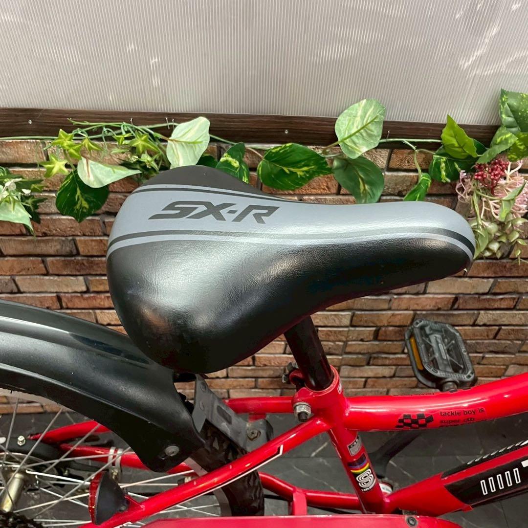 【64】子供用自転車 子供車TACKLE BOY レッド 24インチ