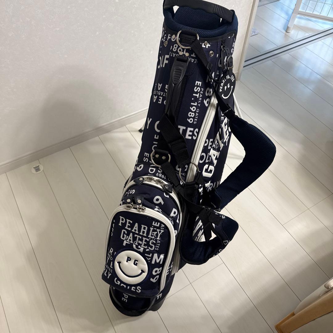 PEARLY GATES ゴルフバッグ ネイビー　モノグラム　1Wカバーセット