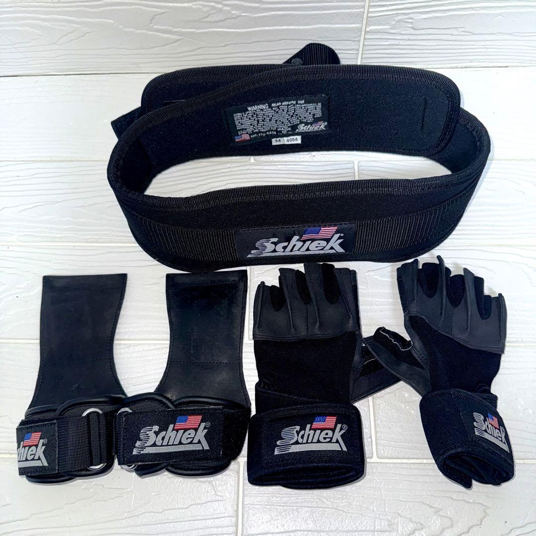 Schiek シーク 3点セット ベルト グローブ パワーグリップ