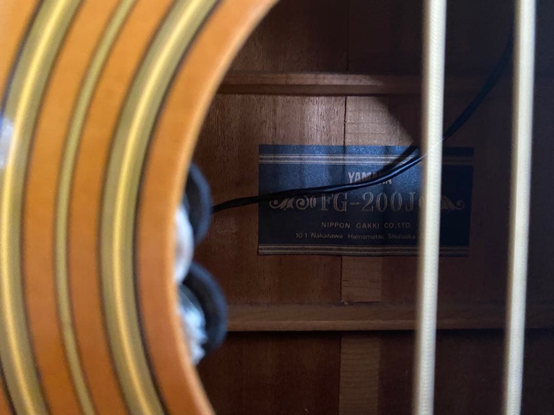 YAMAHA FG-200J 黒ラベル エレアコ オリジナルハードケース付き