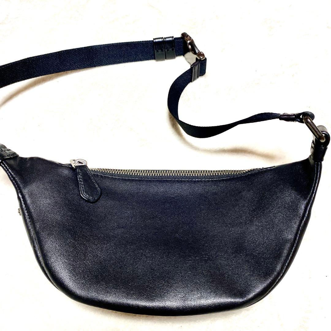 COACH コーチ ウエストバッグ レザー シグネチャー ボディバッグ