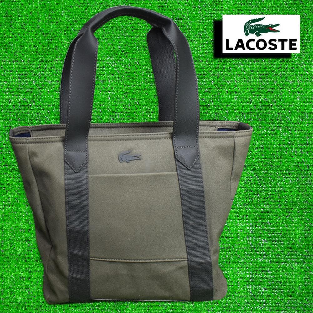 ラコステ ゴルフ 大判トートバッグ【カーキ】未使用品！