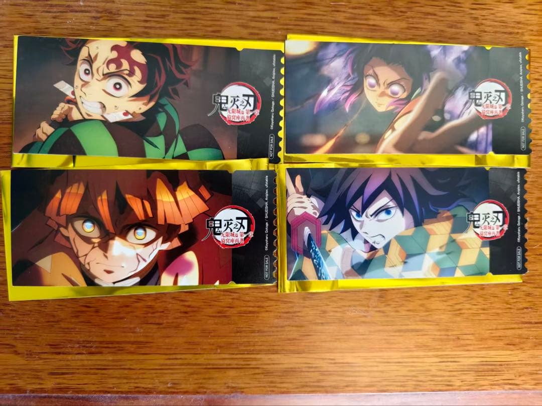 鬼滅の刃映画　中国限定　コンプリート　フィルムコマ+チケット+ステッカー　猗窩座