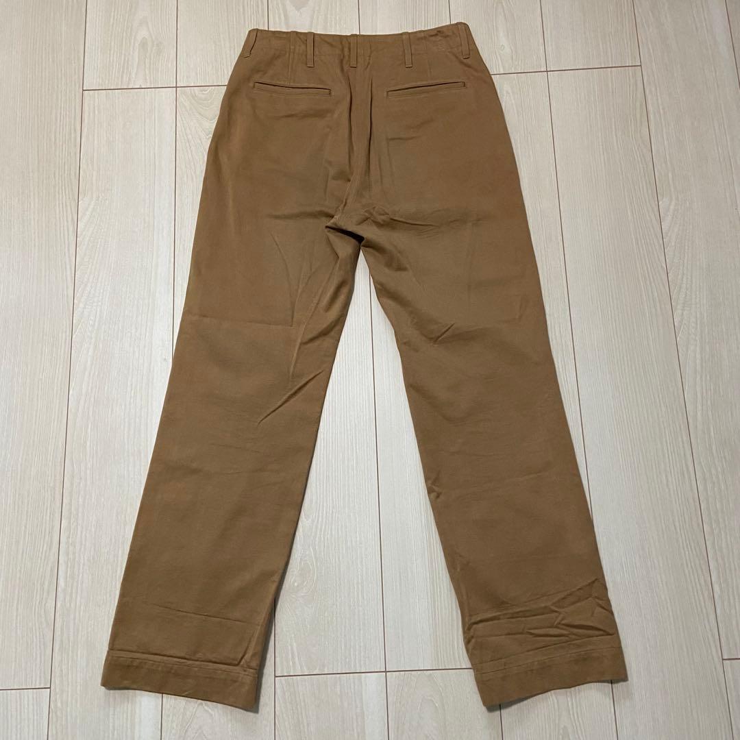 GALERIE VIE ギャルリー ヴィー 日本製コットンチノ ストレートパンツ