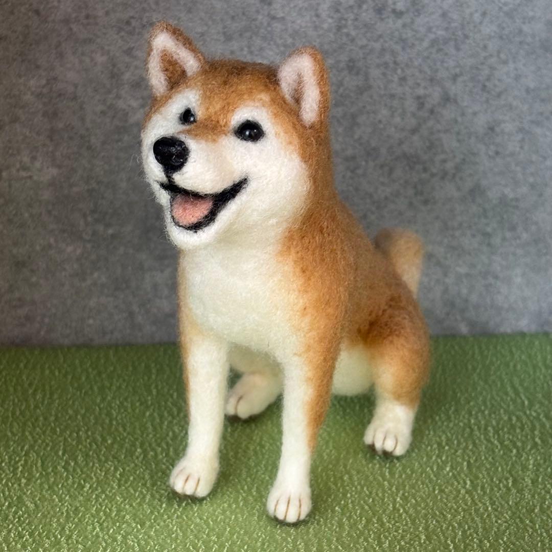 柴犬　羊毛フェルト　ハンドメイド　No.112