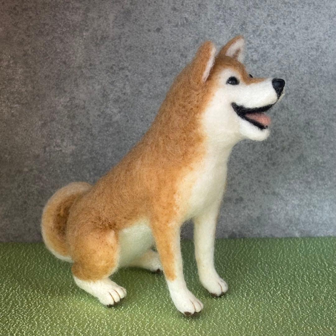柴犬　羊毛フェルト　ハンドメイド　No.112