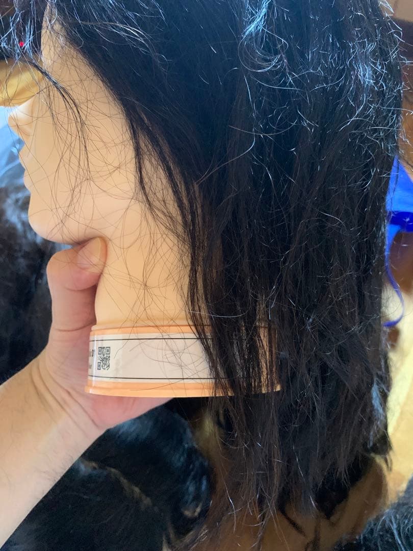 使用済みの人毛カットウィッグ　12体セット売り