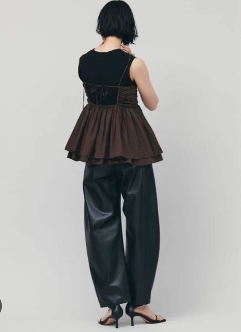 curensology レイヤードギャザーキャミ