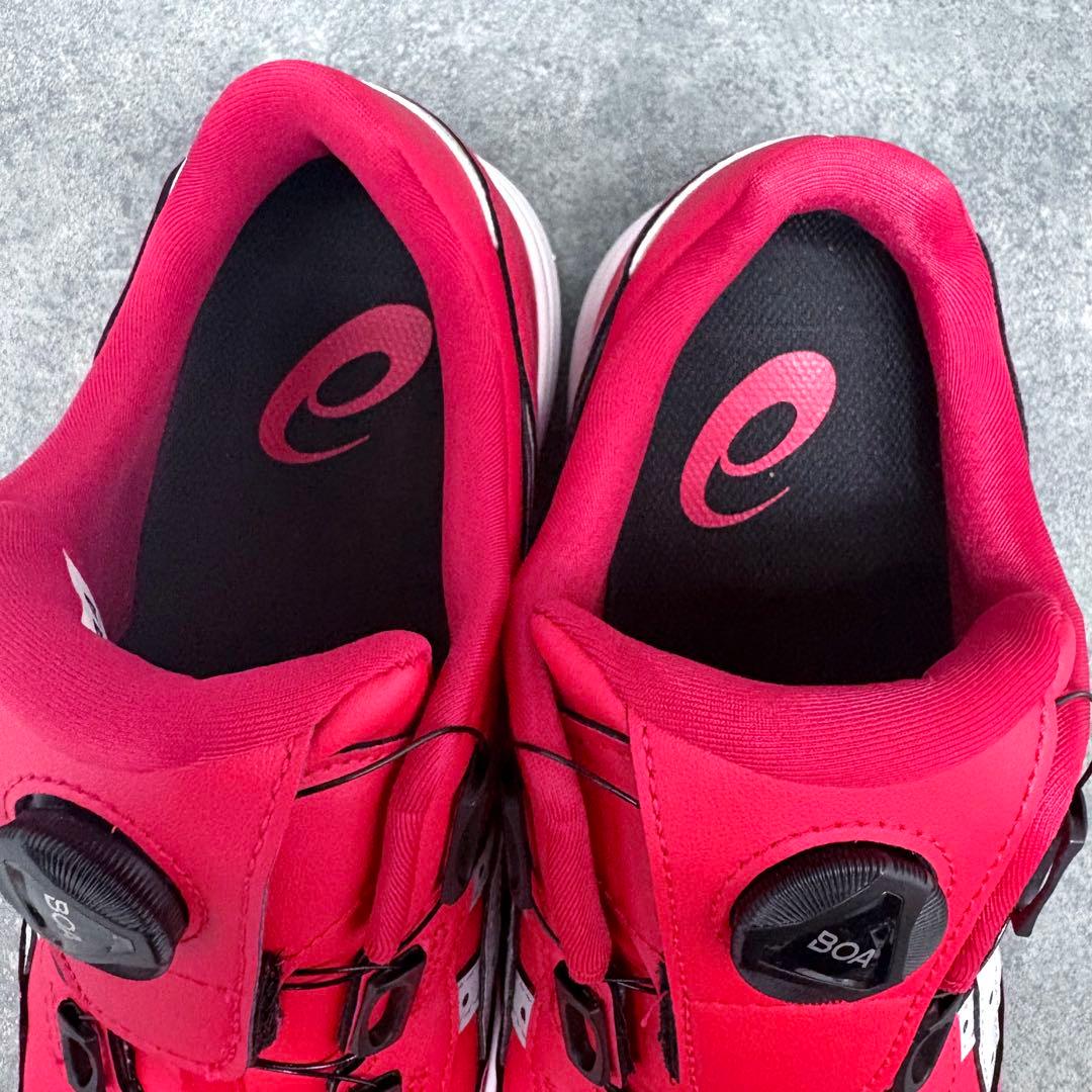 未使用✨ASICS ボアシステム安全靴 レッドウィンジョブCP306 Boa