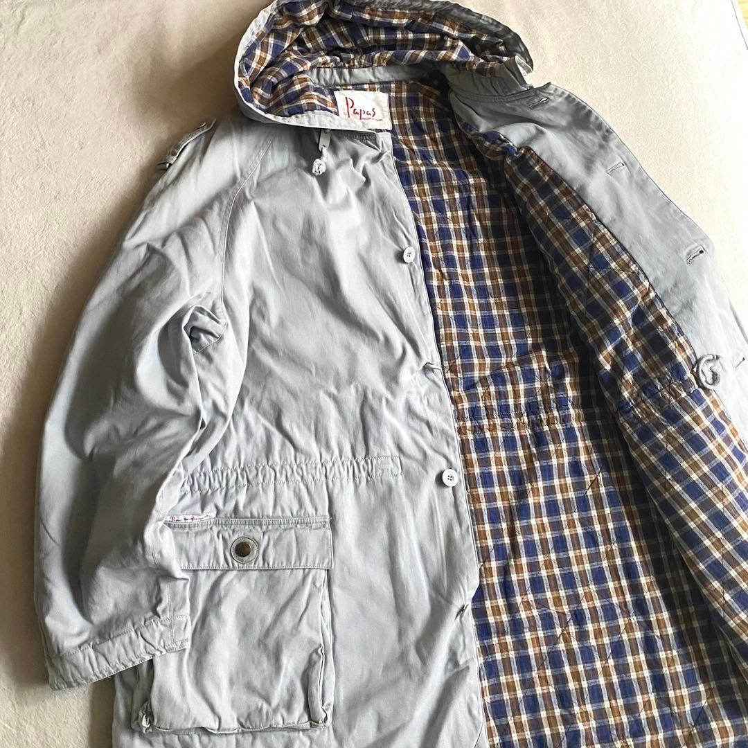 Papas パパス ミリタリーコート モッズコート 春カラー