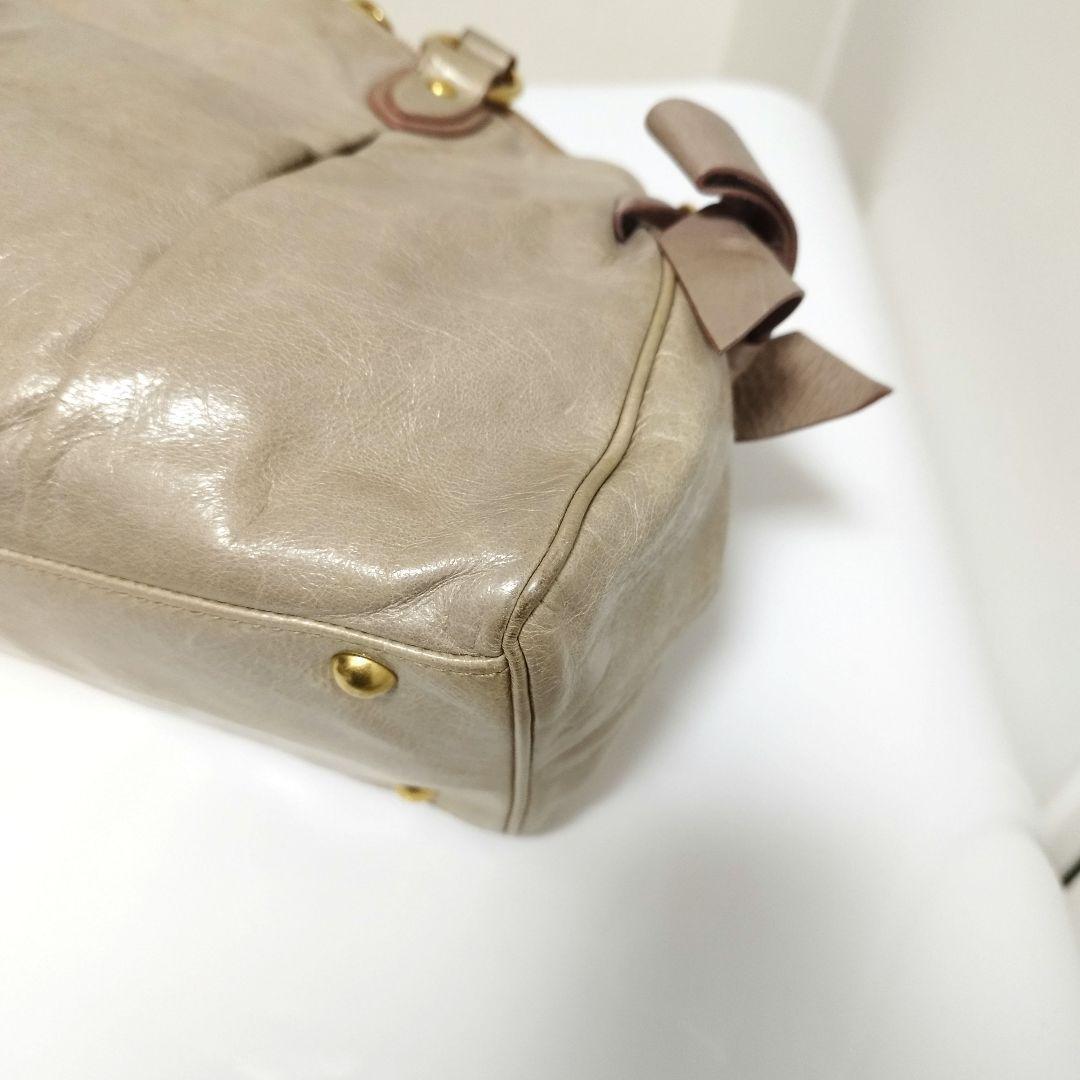 美品☆　MIUMIU　2way Archive vittelo lux