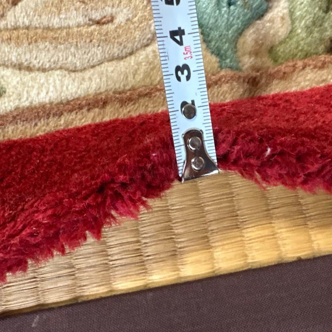 中国段通 花柄 カーペット織物 絨毯 じゅうたん ラグ マット 敷物 インテリア