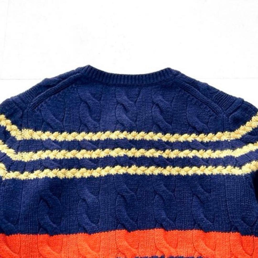 現行✨ポロラルフローレン　カシミヤ混マルチボーダーニットカーディガン芸能人着用M