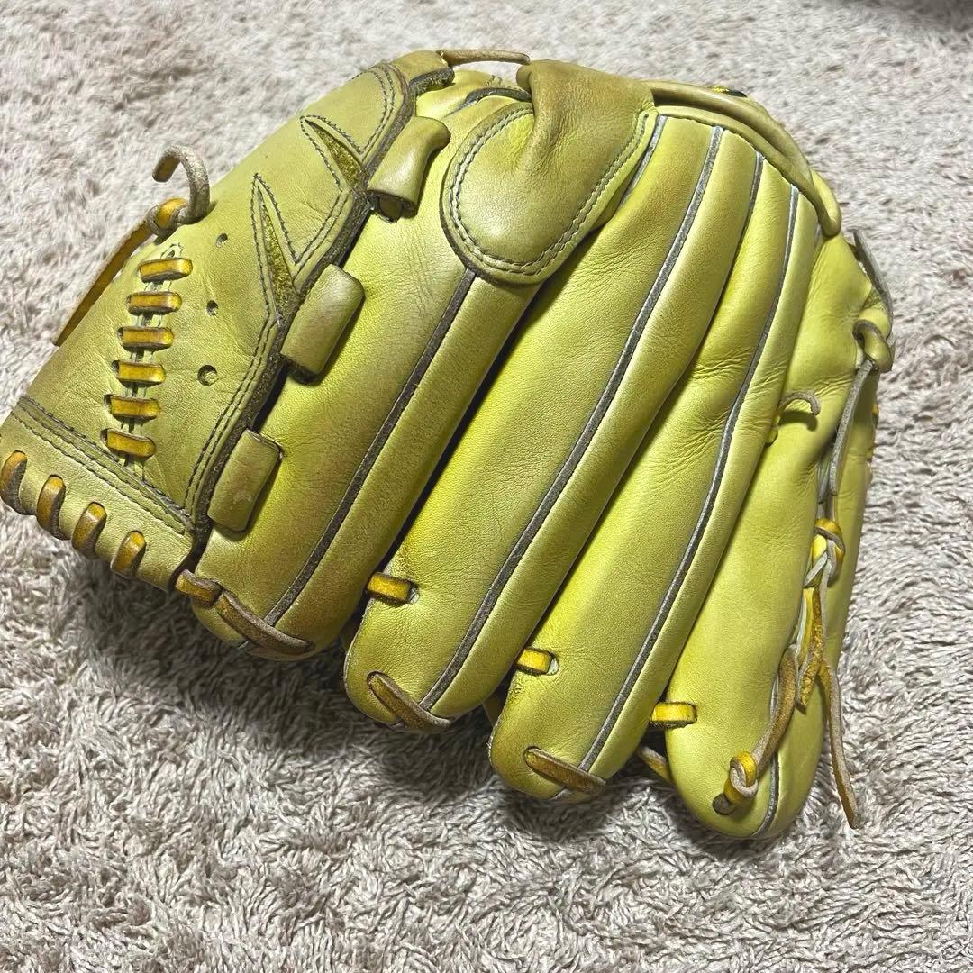 【最終価格】ミズノプロ　硬式投手用　ライム　グローブ